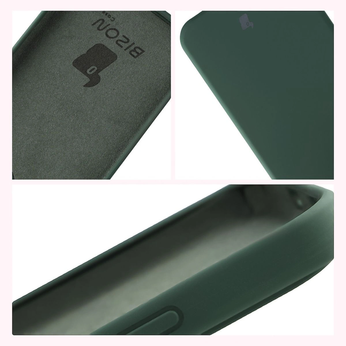Konstrukcja etui Bizon Soft Case: zintegrowane osłony, podwyższone krawędzie i wyściółka z mikrofibry do Honor 400 5G