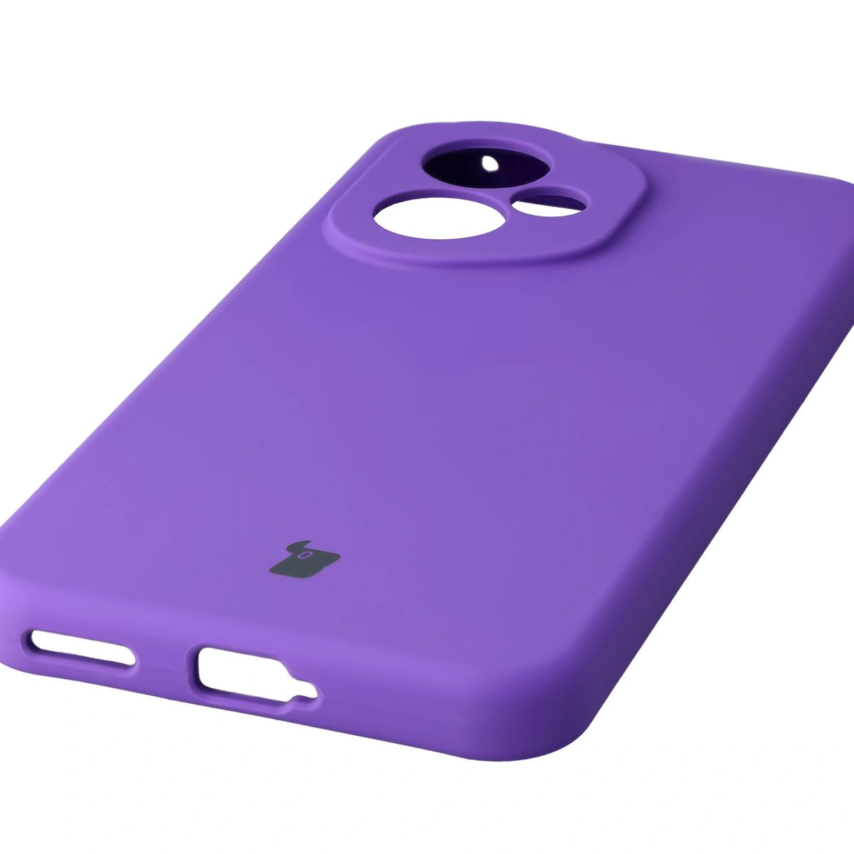 Zbliżenie na precyzyjne wycięcia i możliwość ładowania indukcyjnego w etui Bizon Soft Case do Honor 400 5G