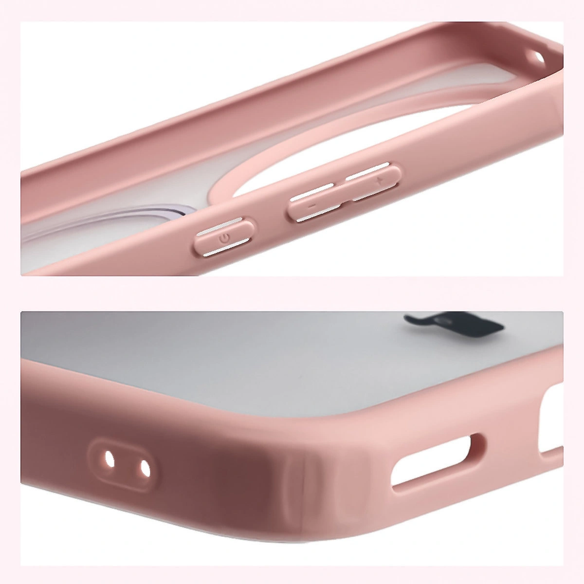 Wzmocnione narożniki i podwyższone ranty ekranu w etui Bizon Case MatteO do Honor Magic8 Lite