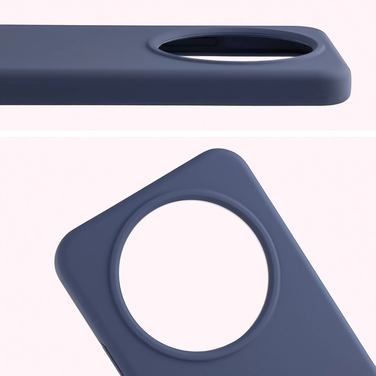Zbliżenie na wycięcie na obiektywy w etui Bizon Soft Case do Honor Magic8 Lite
