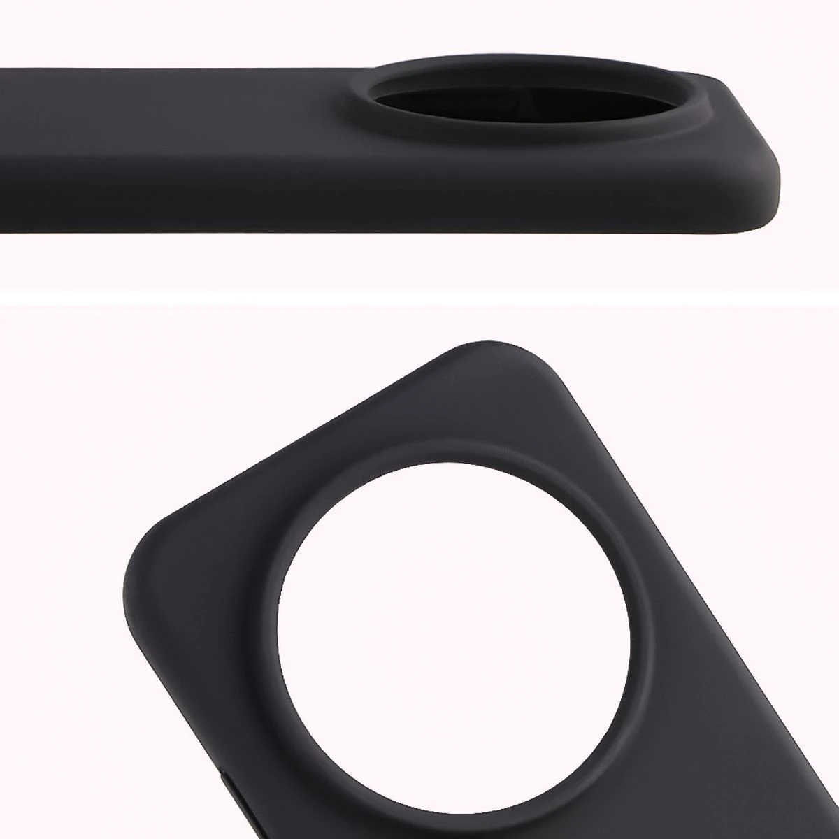 Zbliżenie na wycięcie na obiektywy w etui Bizon Soft Case do Honor Magic8 Pro