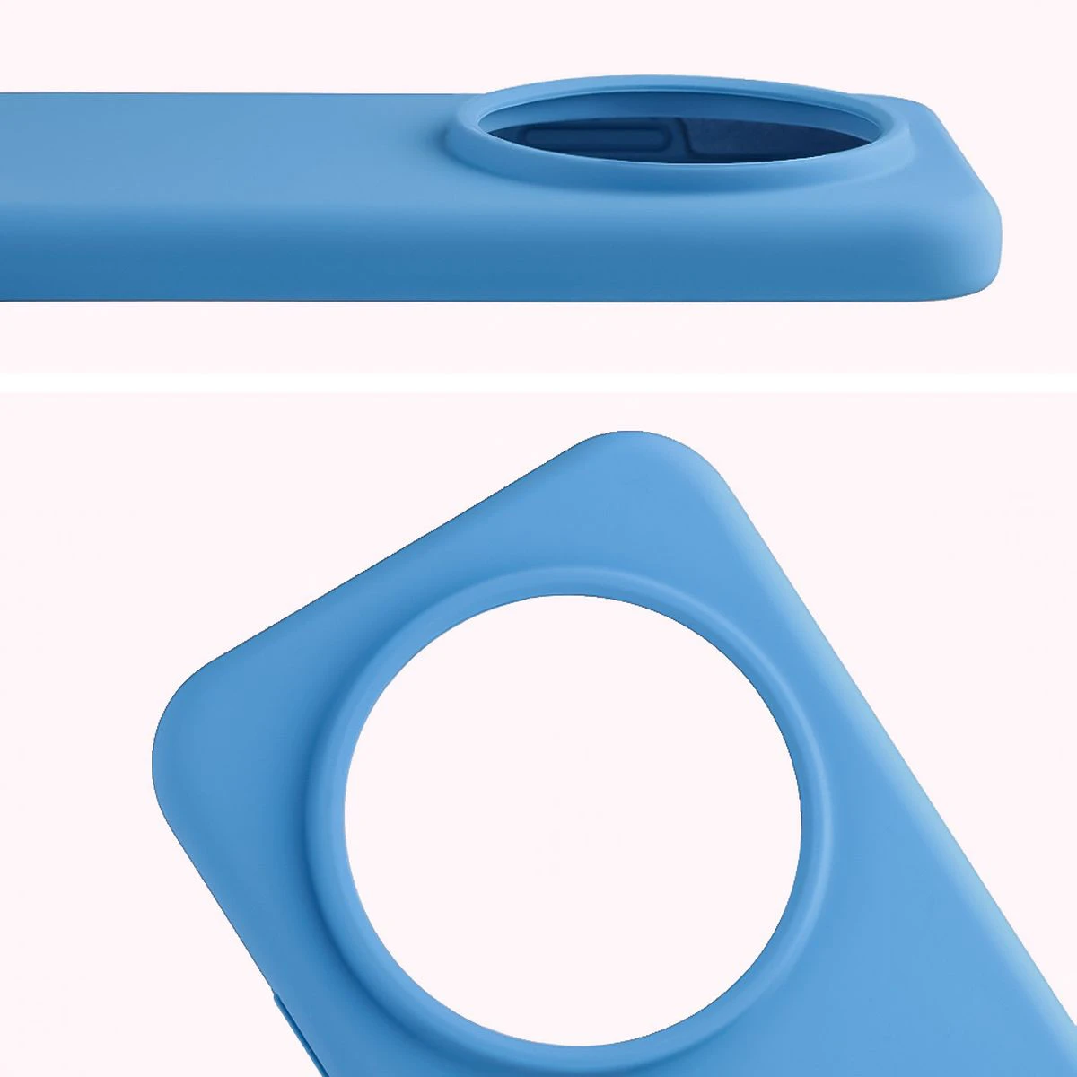 Zbliżenie na wycięcie na obiektywy w etui Bizon Soft Case do Honor Magic8 Pro