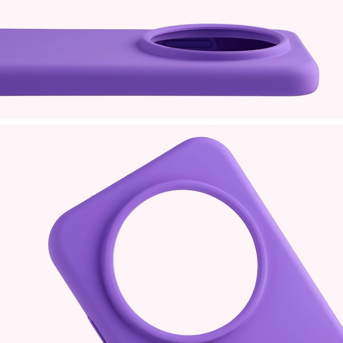 Zbliżenie na wycięcie na obiektywy w etui Bizon Soft Case do Honor Magic8 Pro