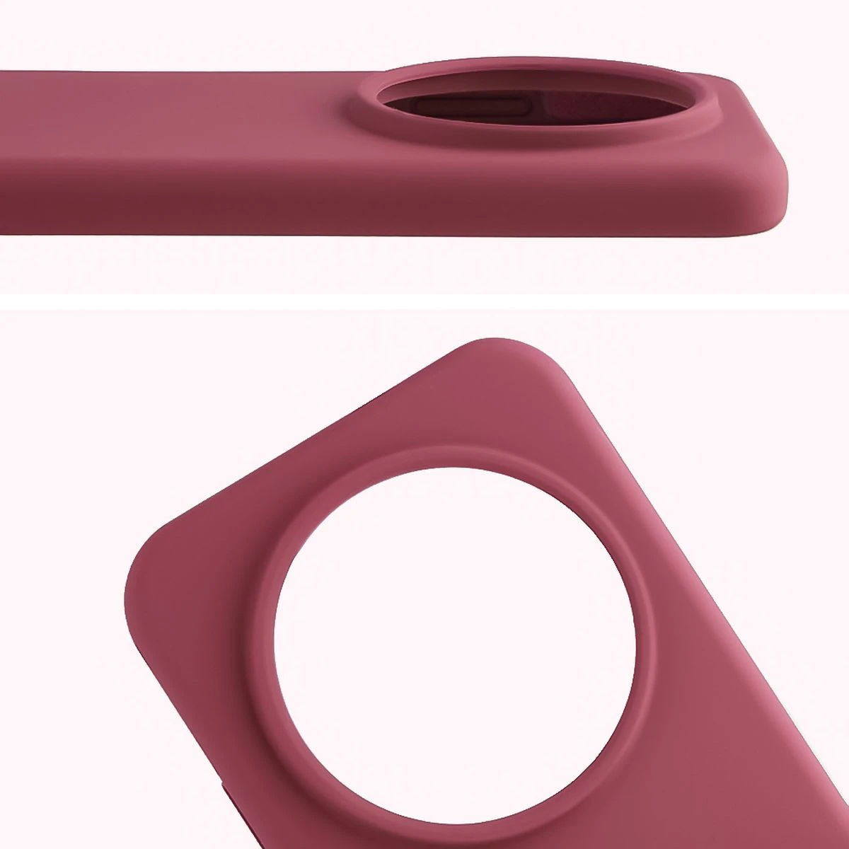 Zbliżenie na wycięcie na obiektywy w etui Bizon Soft Case do Honor Magic8 Pro