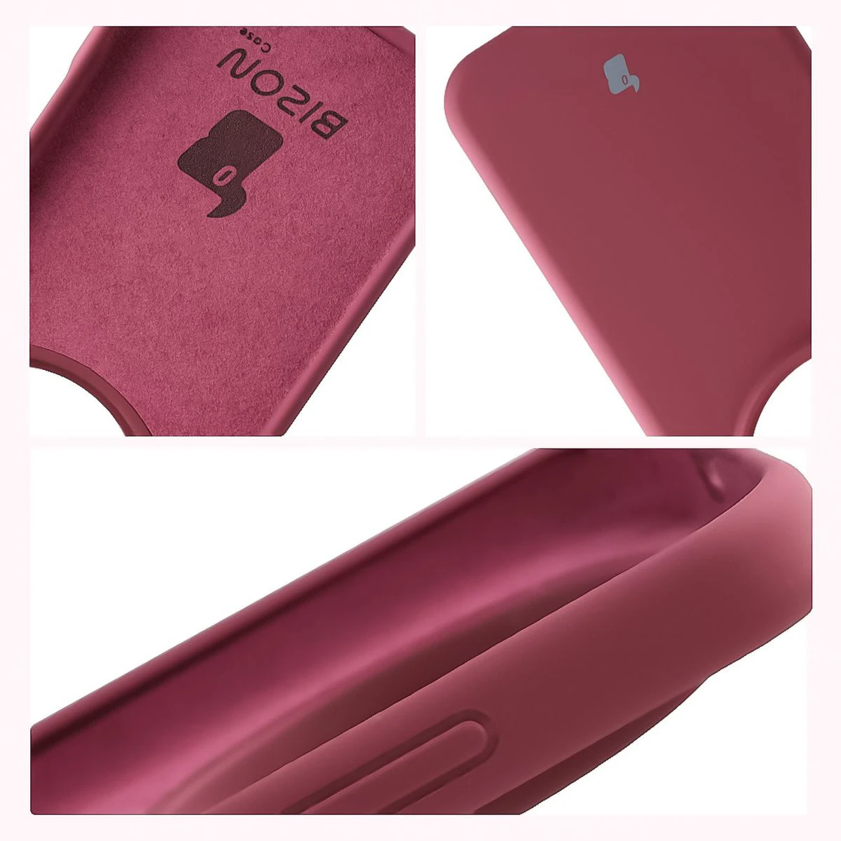 Konstrukcja etui Bizon Soft Case: zintegrowane osłony, podwyższone krawędzie i wyściółka z mikrofibry do Honor Magic8 Pro