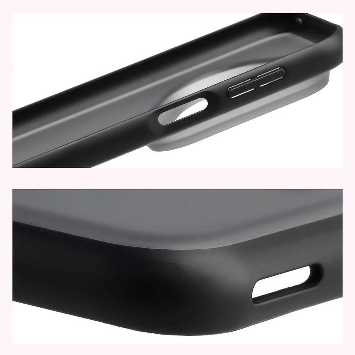Wzmocnione narożniki i podwyższone ranty ekranu w etui Bizon Case Angelo do Huawei Pura 80 Pro / Huawei Pura 80 Pro Plus
