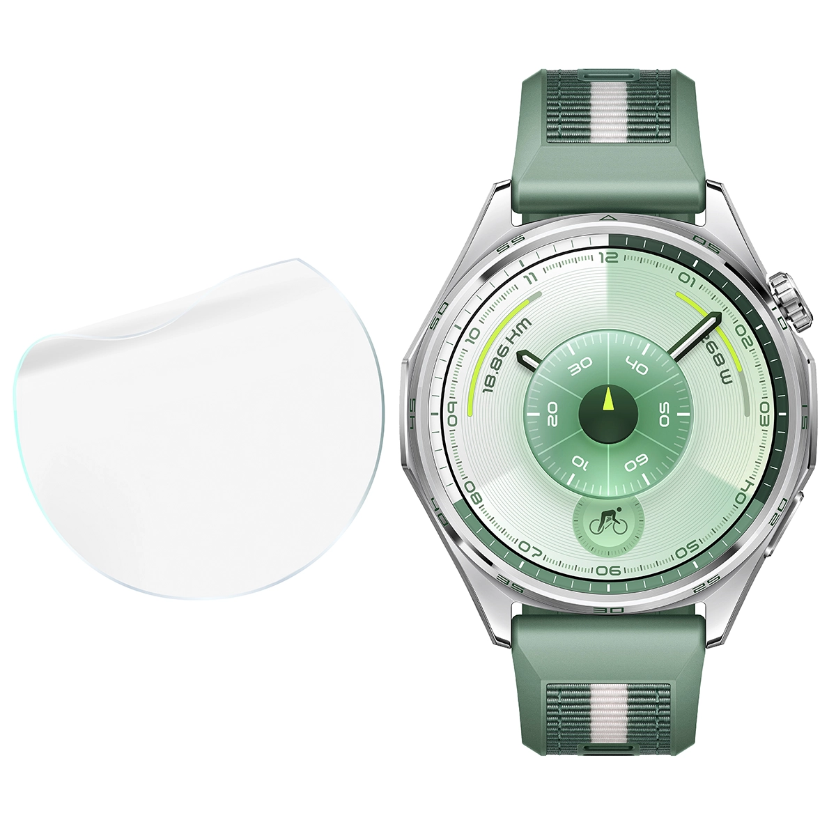 Bizon Watch Film Hydrogel Duo w zestawieniu z Huawei Watch GT6 46 mm