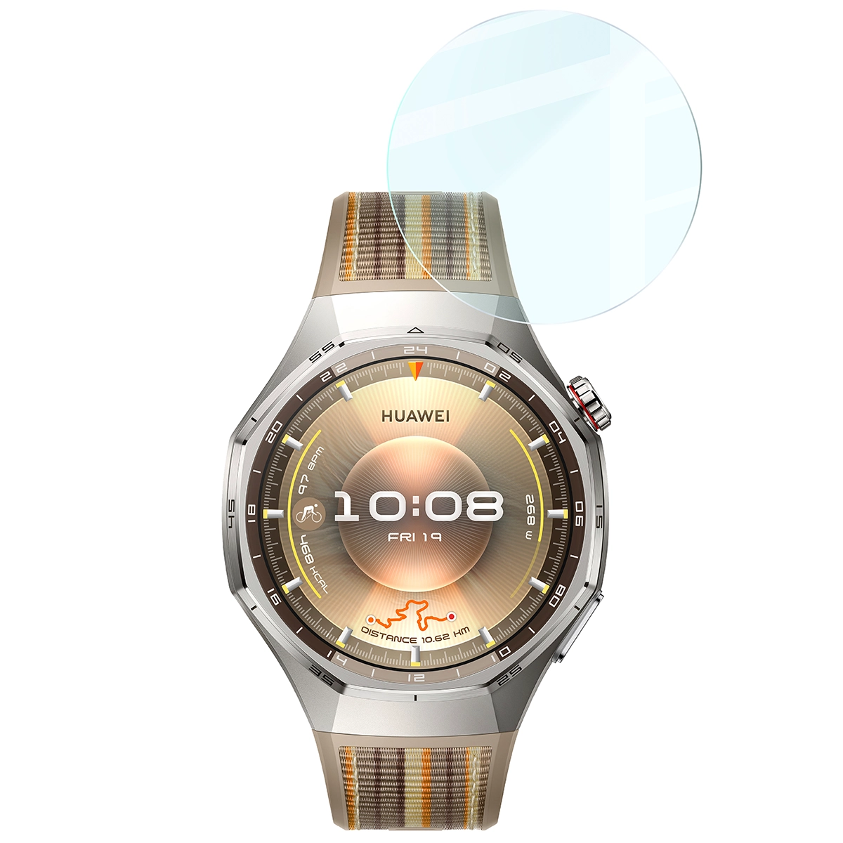 Przejrzystość szkła hartowanego Bizon Glass Watch Clear do Huawei Watch GT6 Pro 46 mm