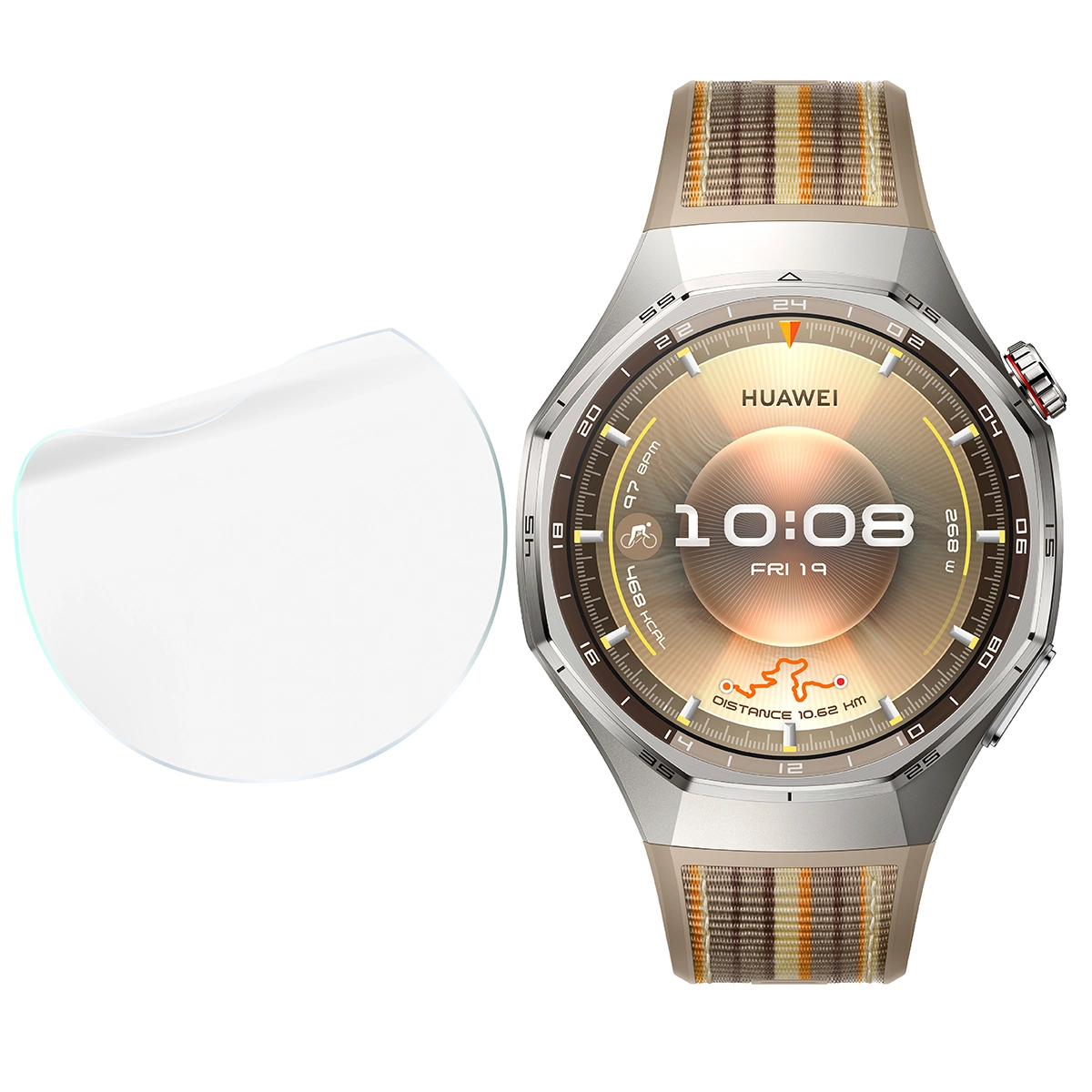 Bizon Watch Film Hydrogel Duo w zestawieniu z Huawei Watch GT6 Pro 46 mm