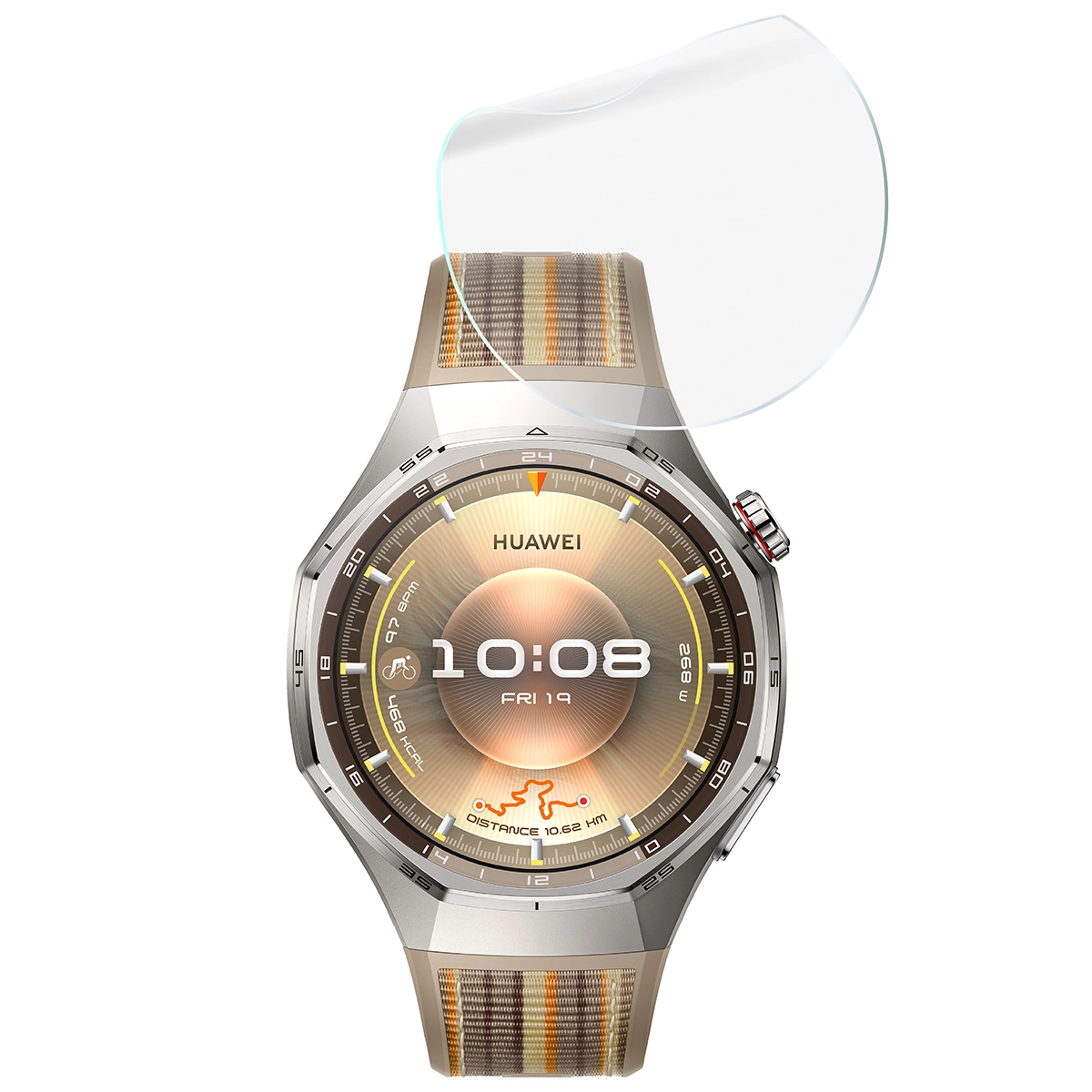 Zestaw folii hydrożelowych Bizon Watch Film Hydrogel Duo dla Huawei Watch GT6 Pro 46 mm