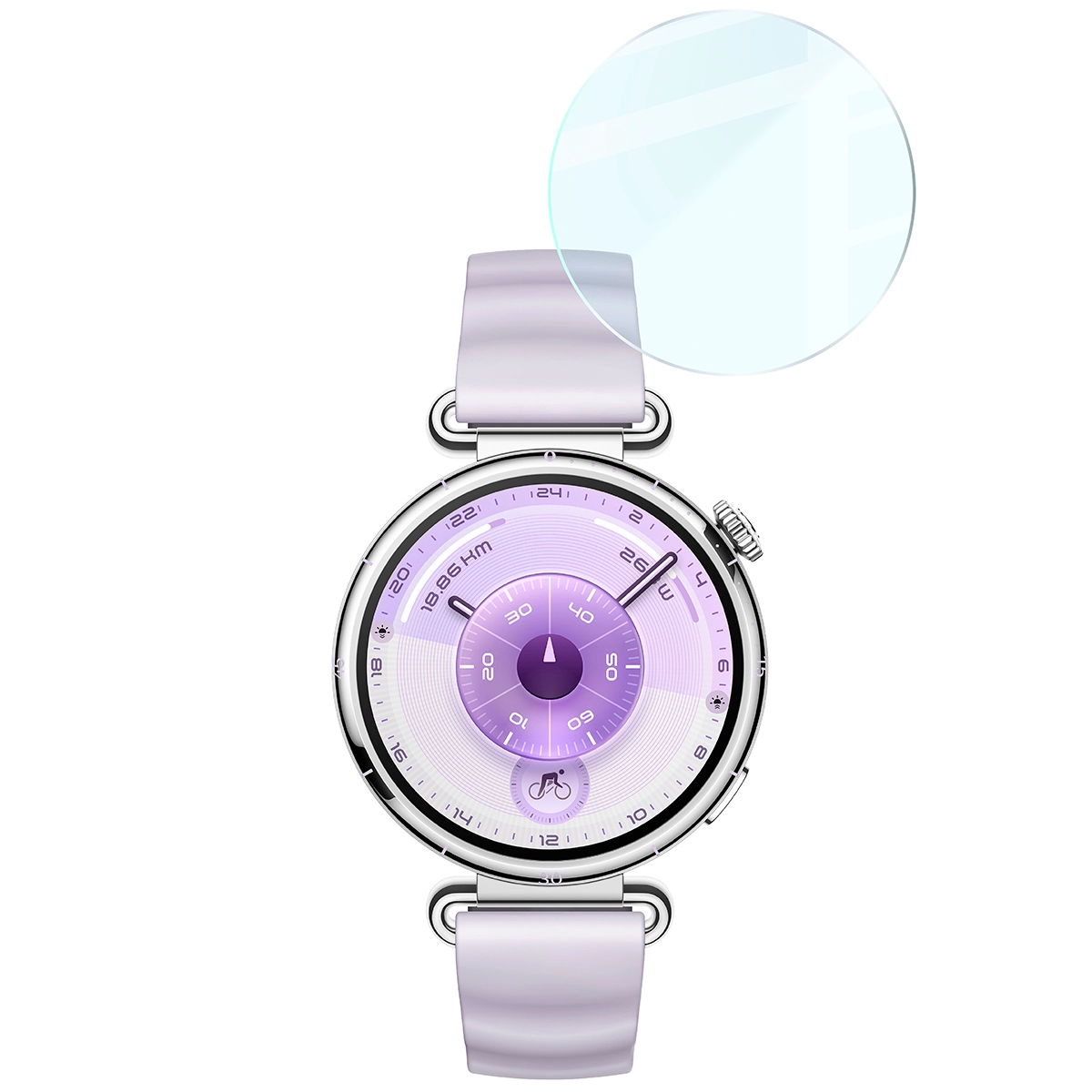 Przejrzystość szkła hartowanego Bizon Glass Watch Clear do Huawei Watch GT6 41 mm