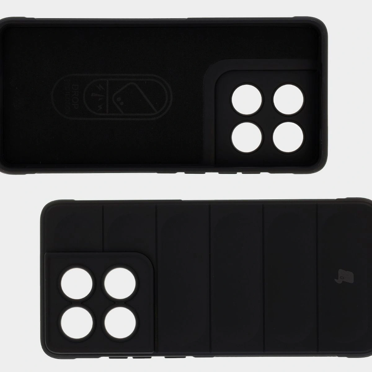 Wyściółka z mikrofibry, wyżłobienia na pleckach i wzmocnione narożniki w etui Bizon Case Tur do Motorola Edge 60 / 60 Fusion