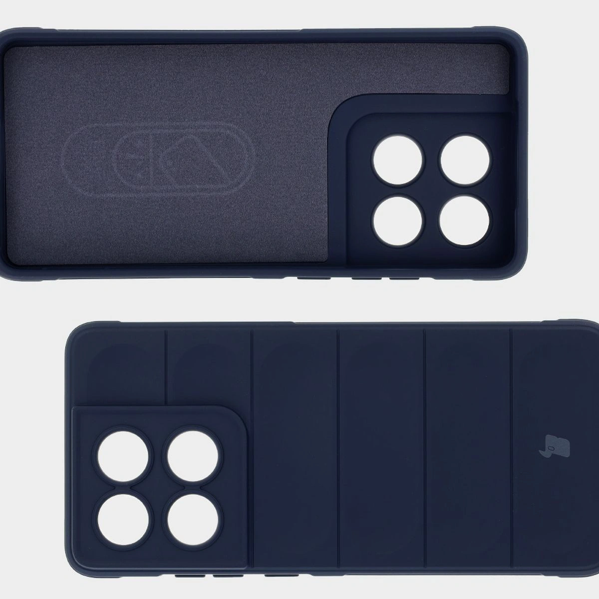 Wyściółka z mikrofibry, wyżłobienia na pleckach i wzmocnione narożniki w etui Bizon Case Tur do Motorola Edge 60 / 60 Fusion