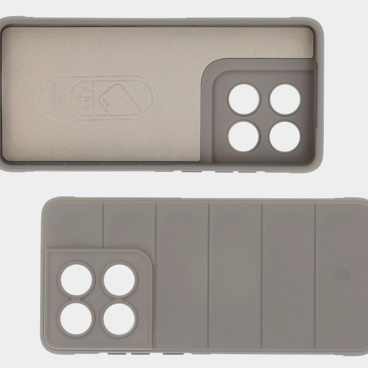 Wyściółka z mikrofibry, wyżłobienia na pleckach i wzmocnione narożniki w etui Bizon Case Tur do Motorola Edge 60 / 60 Fusion