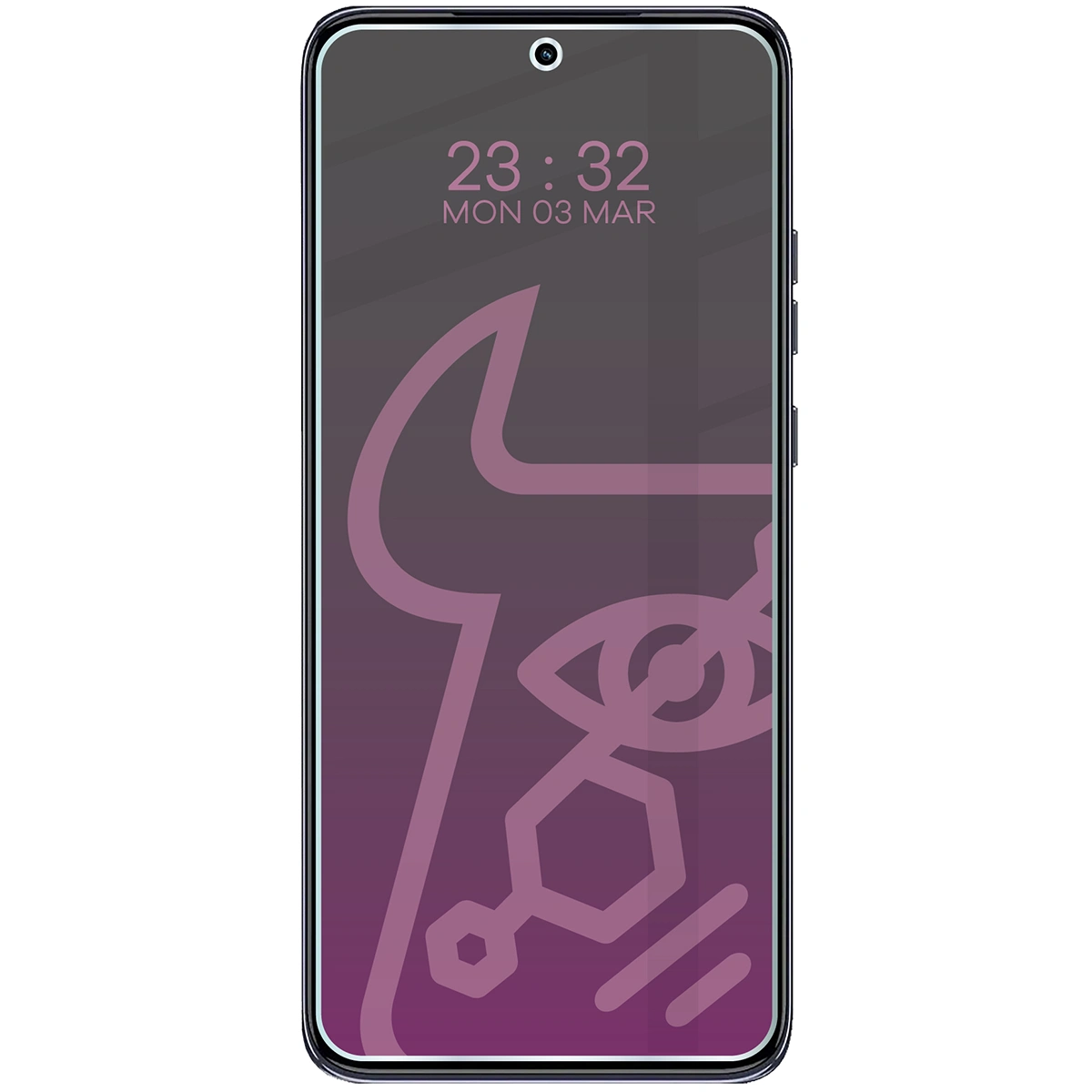 Wizualizacja szkła Hybrid Shadow nałożonego na telefon Motorola Edge 60 Neo