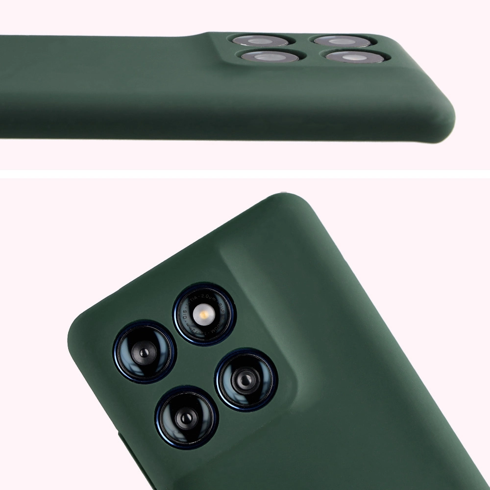 Zbliżenie na wycięcia na obiektywy w etui Bizon Soft Case do Motorola Edge 60 Fusion / Motorola Edge 60