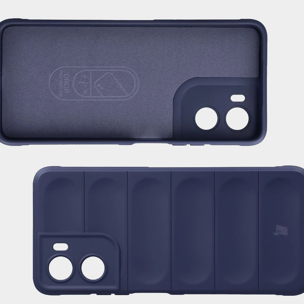 Wyściółka z mikrofibry, wyżłobienia na pleckach i wzmocnione narożniki w etui Bizon Case Tur do Motorola Moto G06 4G / Motorola Moto G06 Power 4G