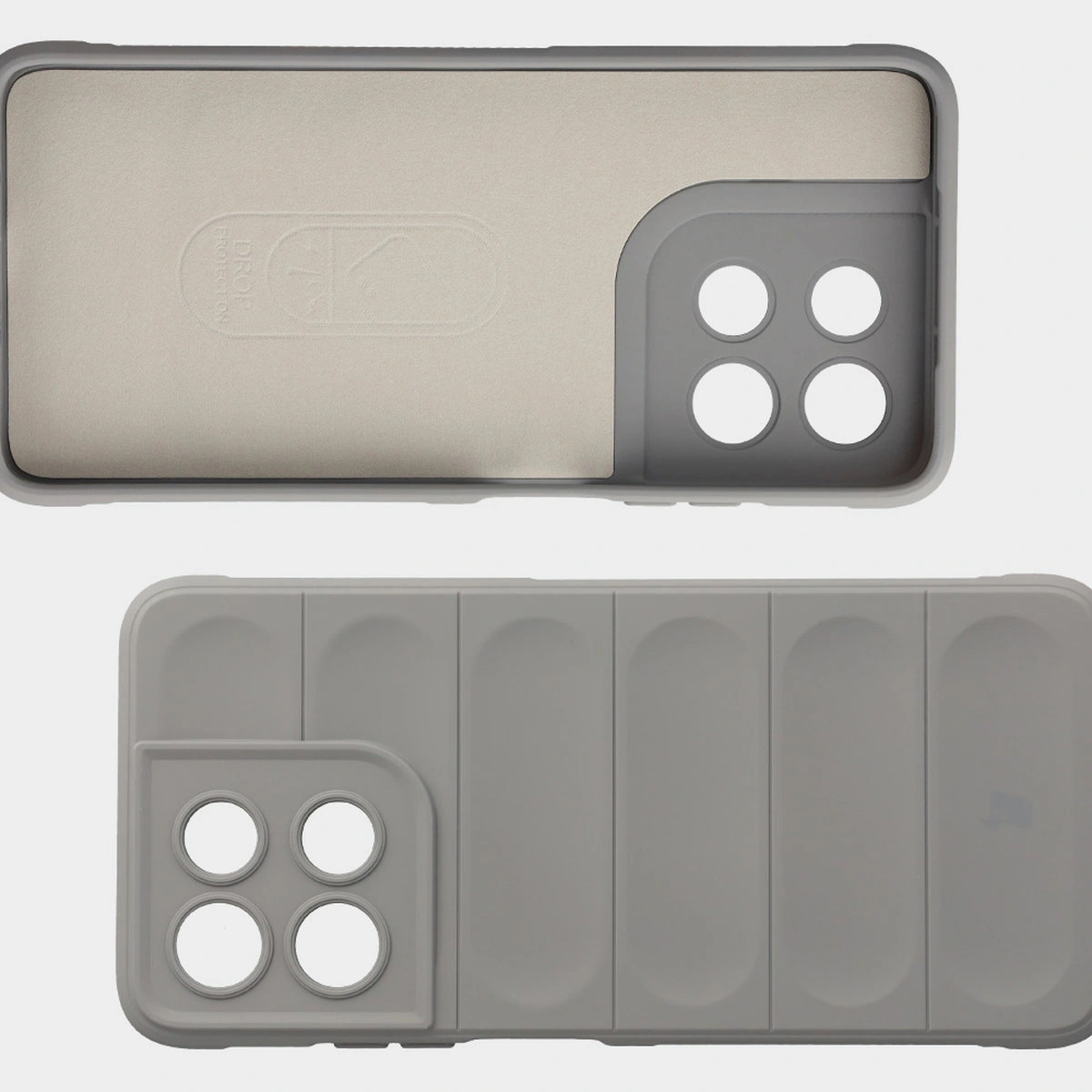 Wyściółka z mikrofibry, wyżłobienia na pleckach i wzmocnione narożniki w etui Bizon Case Tur do  Motorola Moto G57 Power / Motorola Moto G67 Power