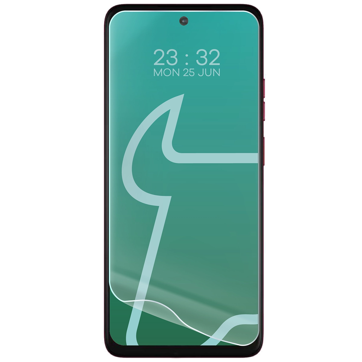 Folia hydrożelowa do Motorola Moto G57 Power / Motorola Moto G67 Power obok telefonu