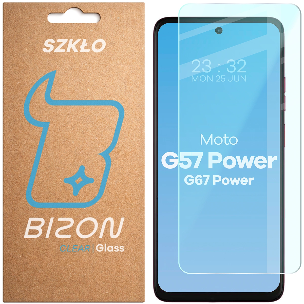 Szkło hartowane Bizon Glass Clear do Motorola Moto G57 Power / Motorola Moto G67 Power