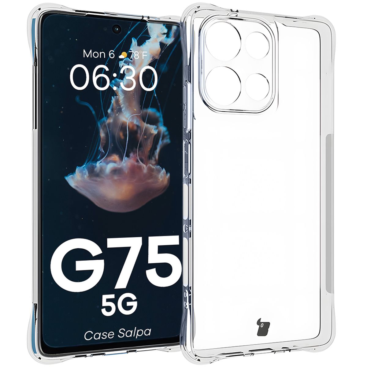 Przezroczyste etui Bizon Case Salpa do Motorola Moto G75 5G