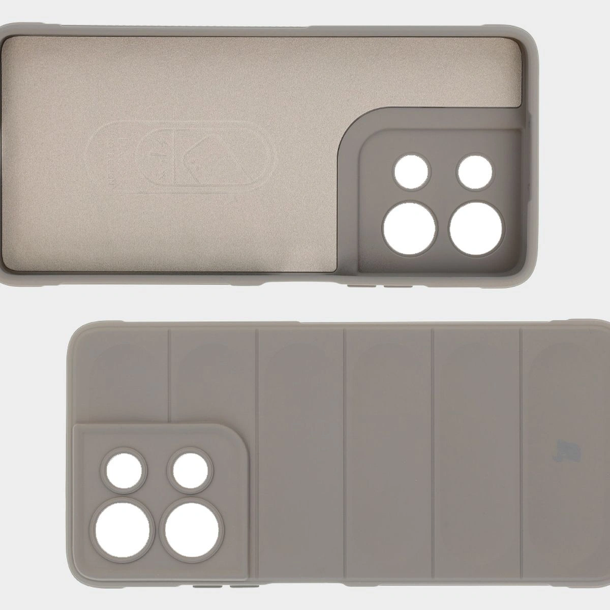 Wyściółka z mikrofibry, wyżłobienia na pleckach i wzmocnione narożniki w etui Bizon Case Tur