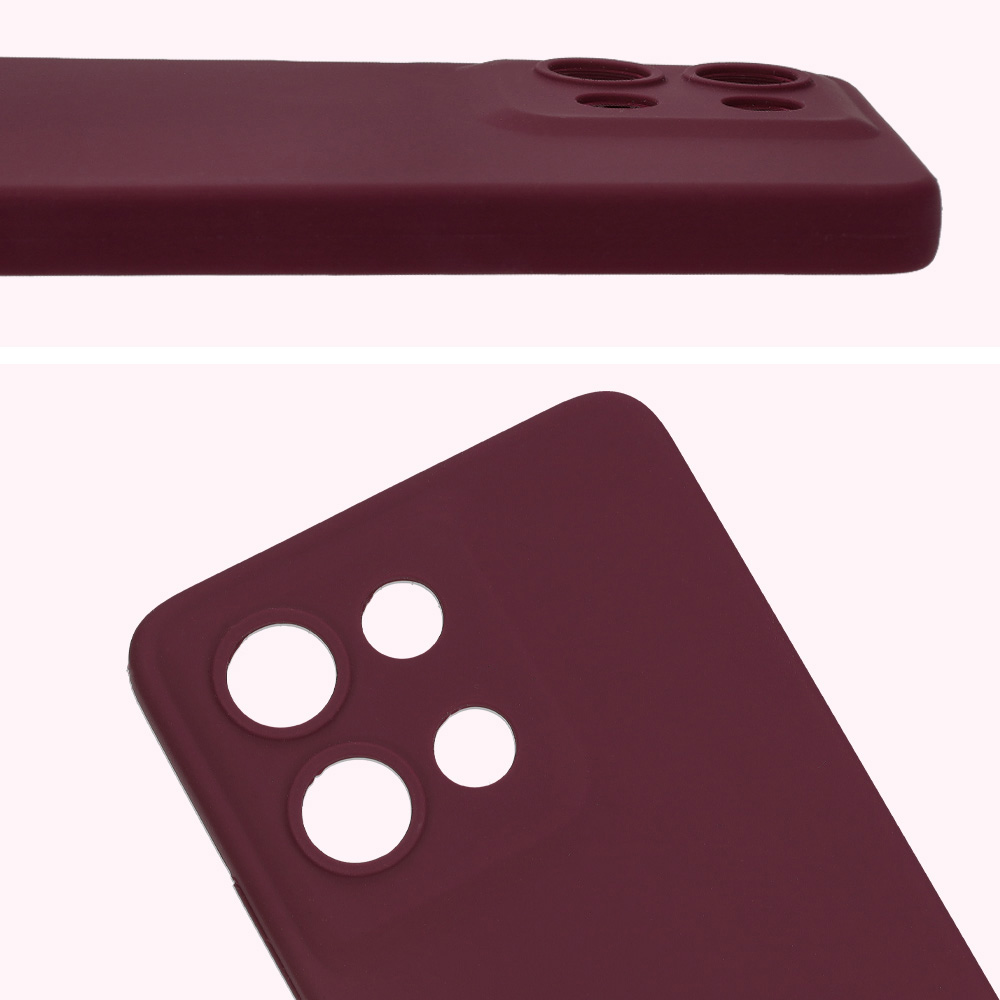 Zbliżenie na wycięcia na obiektywy w etui Bizon Soft Case