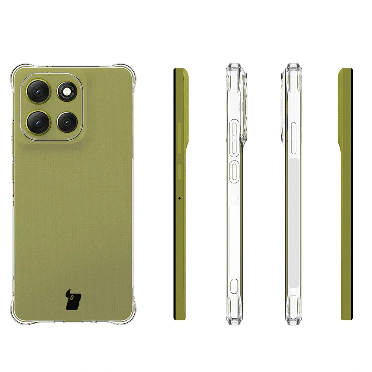 Etui Bizon Case Salpa do Motorola Moto G86 5G z różnych stron
