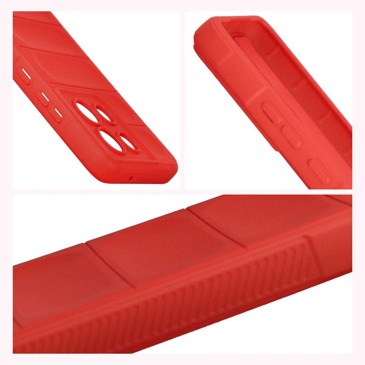 Teksturowane boki i podwyższone krawędzie ekranu i aparatu w etui Bizon Case Tur do Motorola Moto G86 5G / G86 Power 5G