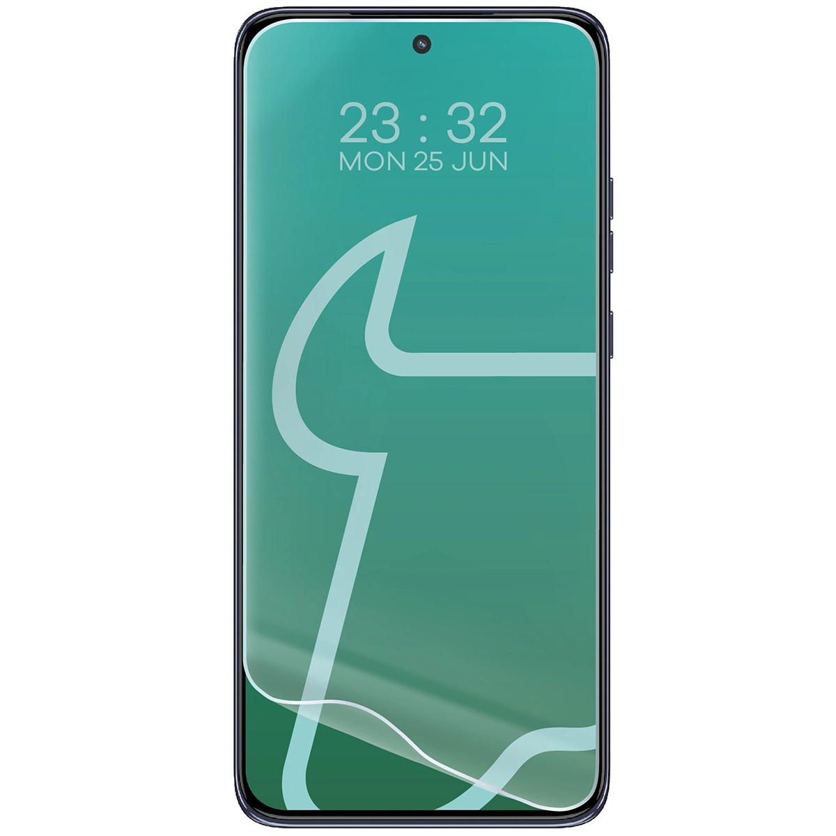 Folia hydrożelowa do Motorola Edge 50 Neo obok telefonu
