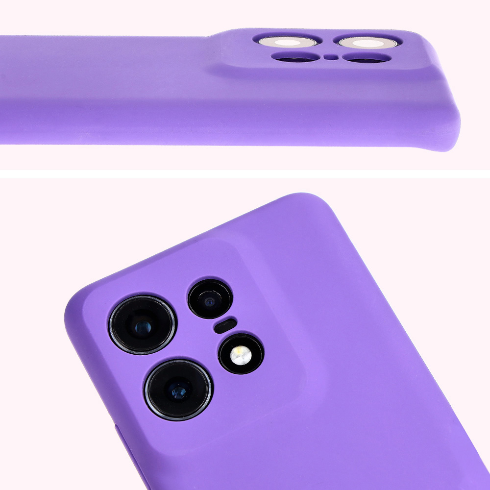 Zbliżenie na wycięcia na obiektywy w etui Bizon Soft Case