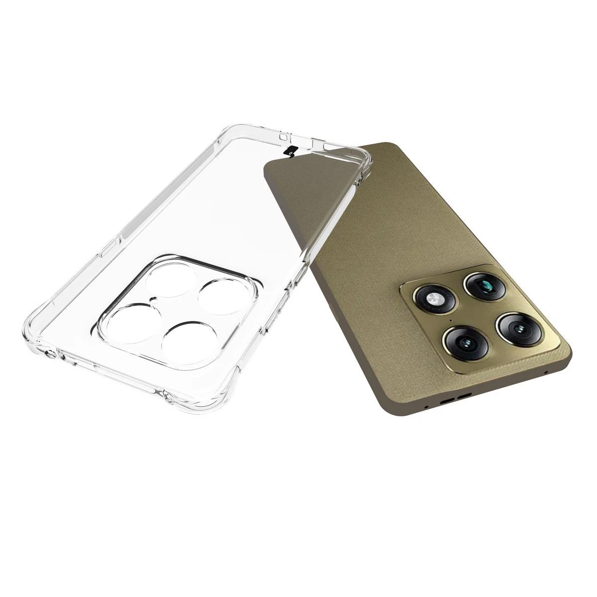 Dedykowane wycięcia i podwyższone krawędzie aparatu w etui Bizon Case Salpa do Motorola Signature