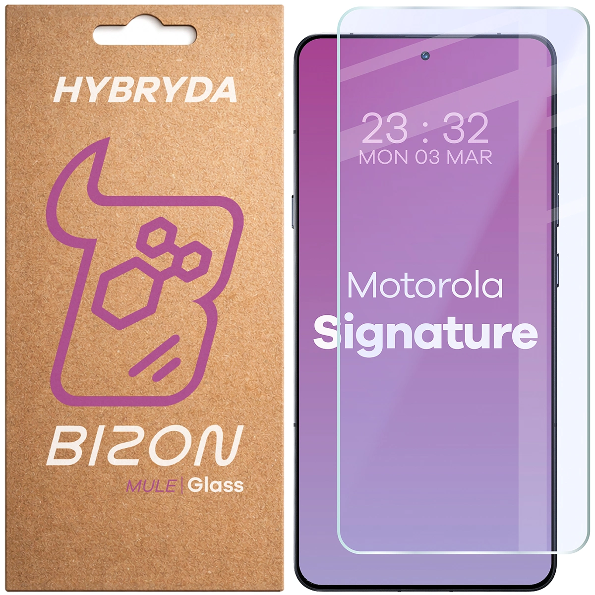 Szkło hybrydowe na ekran Bizon Hybrid Mule do Motorola Signature