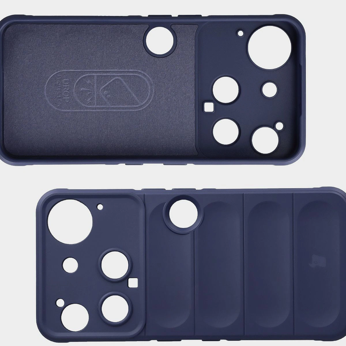 Wyściółka z mikrofibry, wyżłobienia na pleckach i wzmocnione narożniki w etui Bizon Case Tur do Nothing Phone (3)