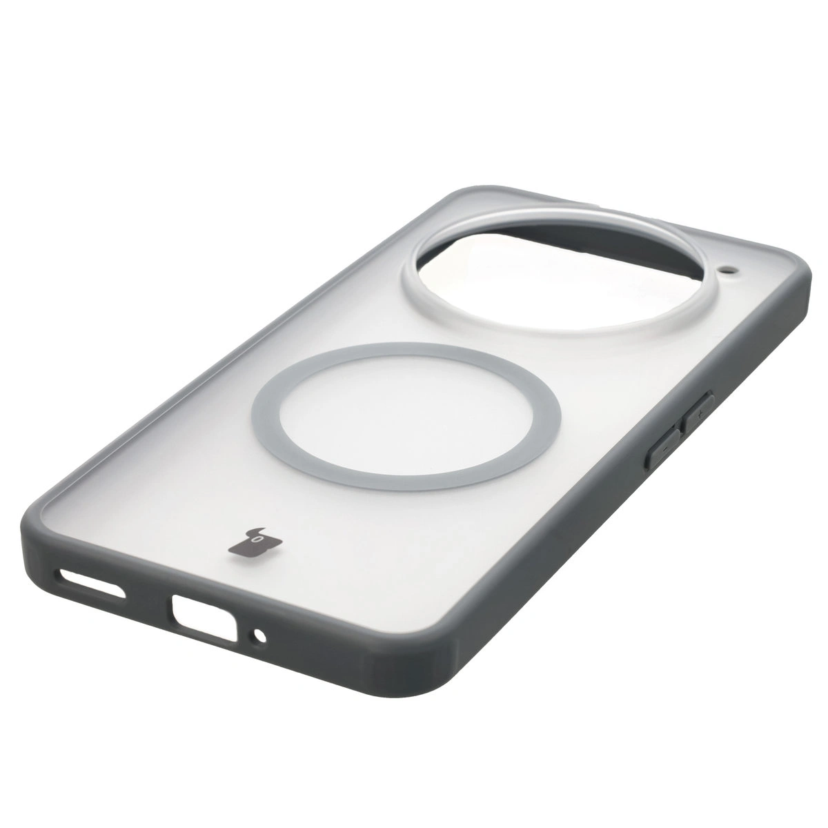 Zintegrowane przyciski, wycięcia i hybrydowy materiał w etui Bizon Case MatteO do Nothing Phone (3a) Pro
