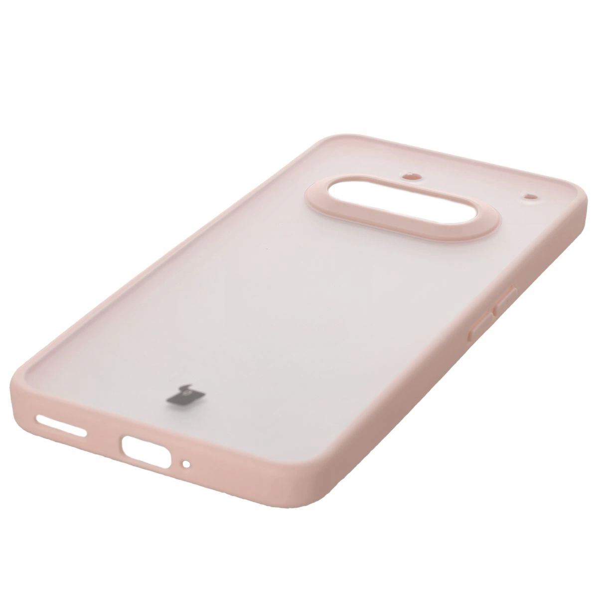 Zintegrowane przyciski, wycięcia i hybrydowy materiał w etui Bizon Case Angelo do Nothing Phone (3a)