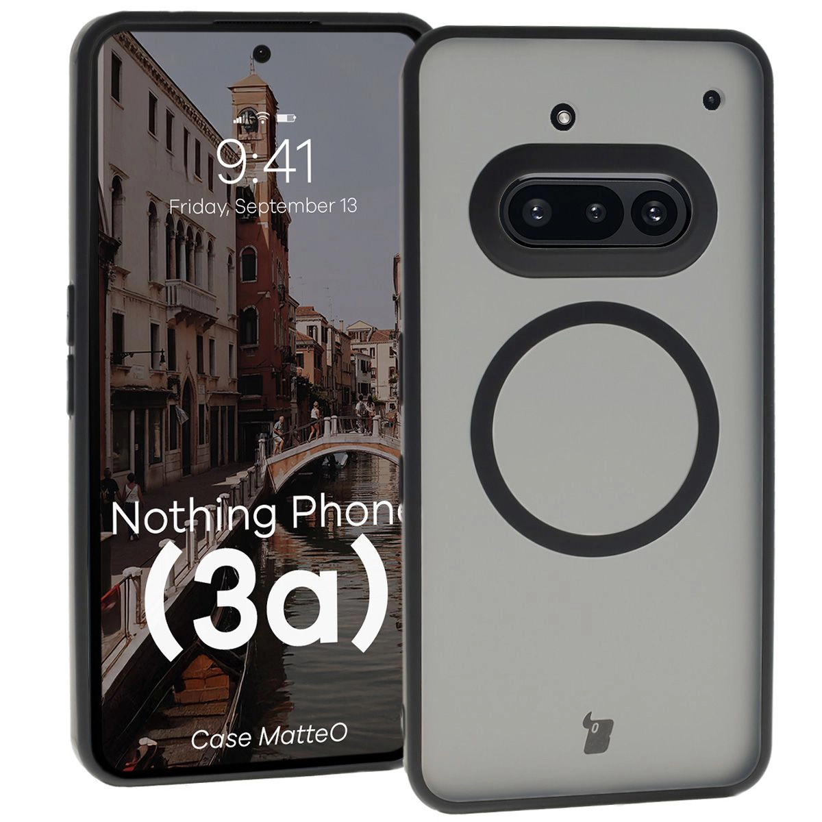 Matowe etui Bizon Case MatteO do Nothing Phone (3a)