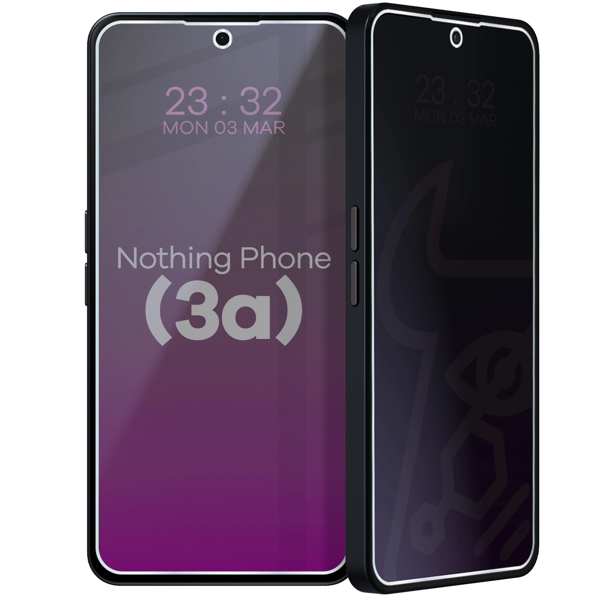 Szkło hybrydowe prywatyzujące Bizon Hybrid Shadow do Nothing Phone (3a)