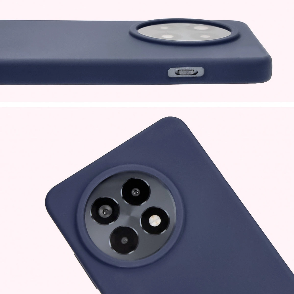 Zbliżenie na wycięcie na obiektywy w etui Bizon Soft Case do OnePlus 13R