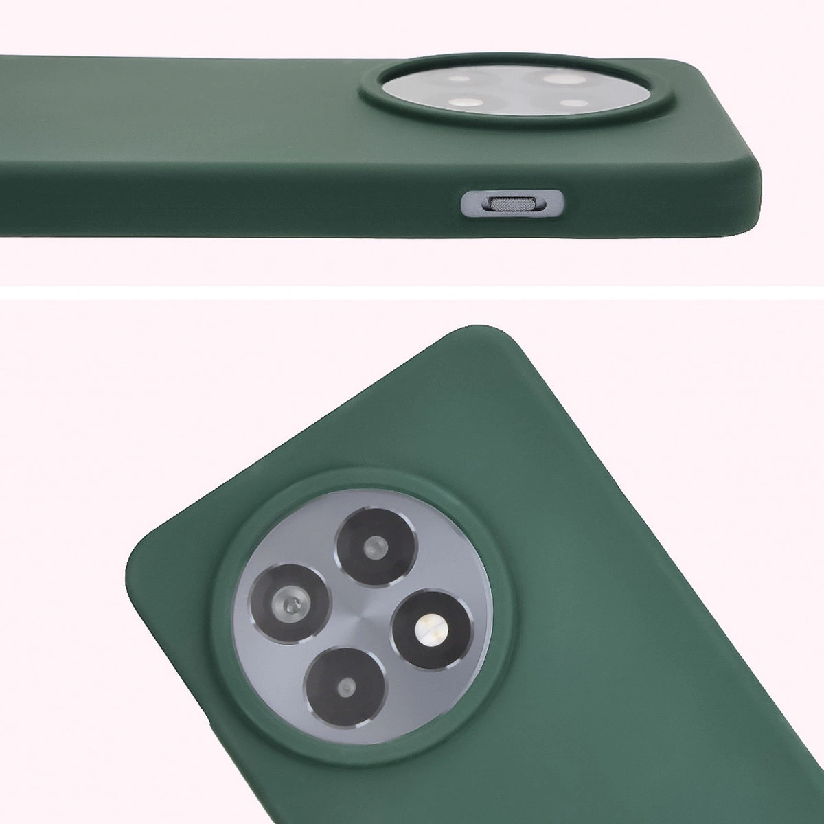 Zbliżenie na wycięcie na obiektywy w etui Bizon Soft Case do OnePlus 13R