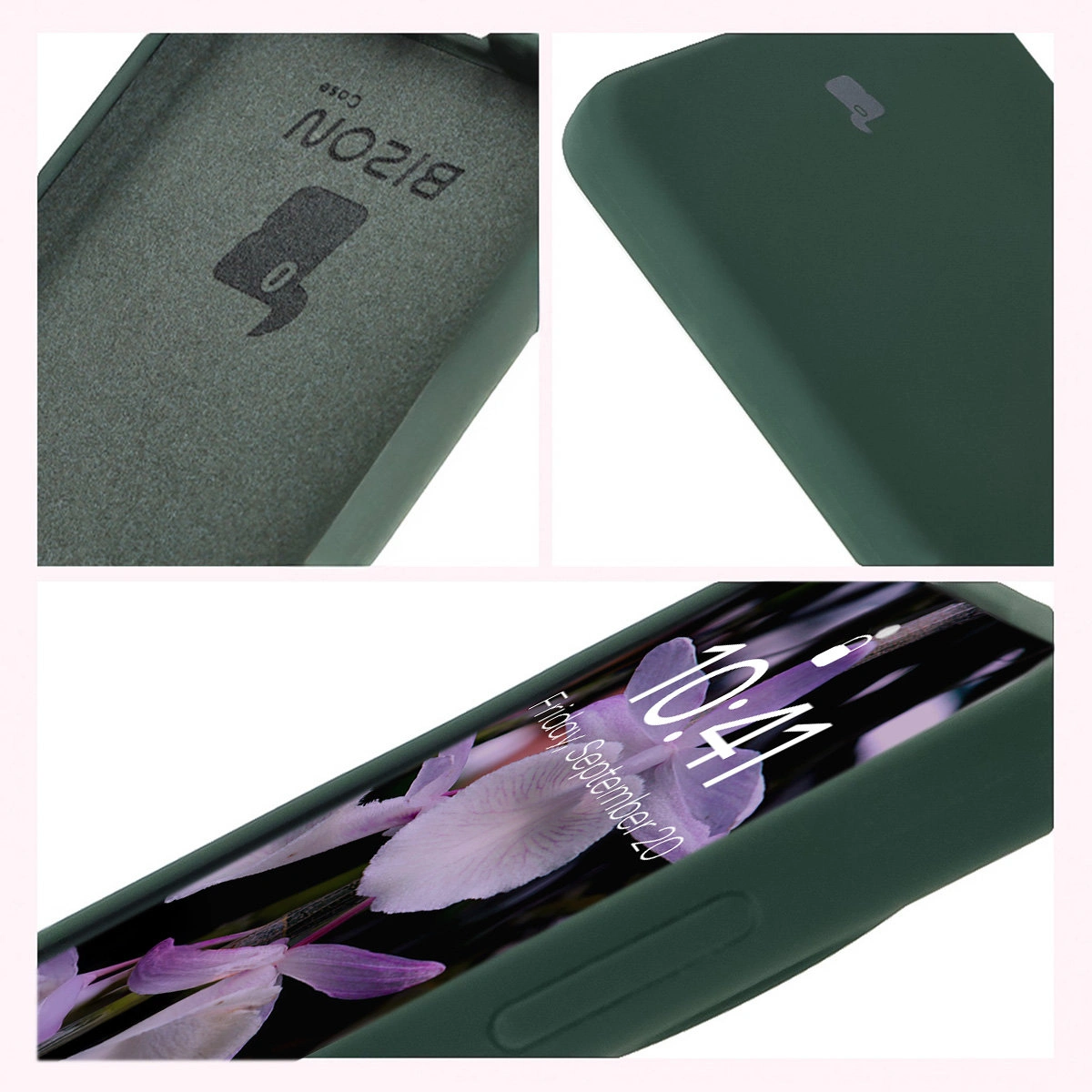 Konstrukcja etui Bizon Soft Case: zintegrowane osłony, podwyższone krawędzie i wyściółka z mikrofibry do OnePlus 13R