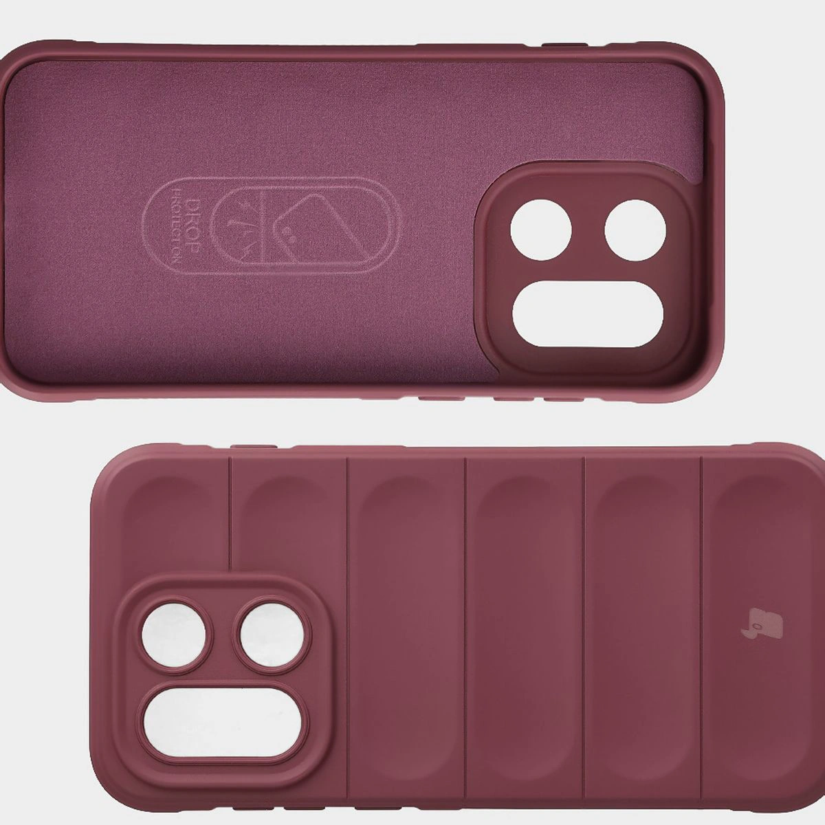 Wyściółka z mikrofibry, wyżłobienia na pleckach i wzmocnione narożniki w etui Bizon Case Tur do OnePlus 15