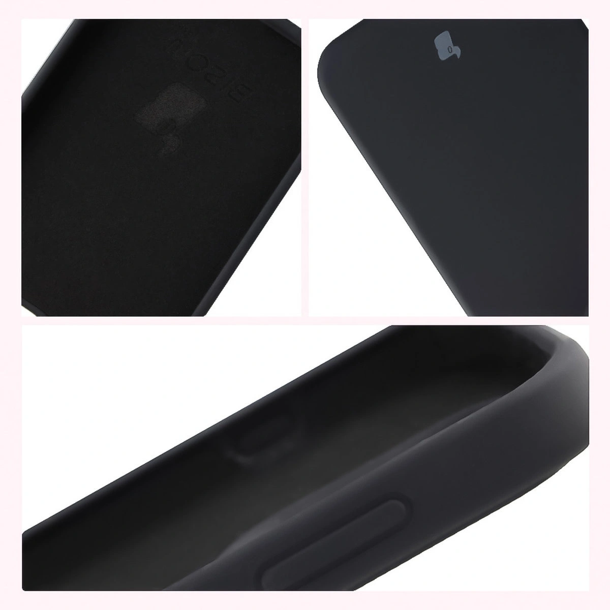 Konstrukcja etui Bizon Soft Case: zintegrowane osłony, podwyższone krawędzie i wyściółka z mikrofibry do OnePlus 15