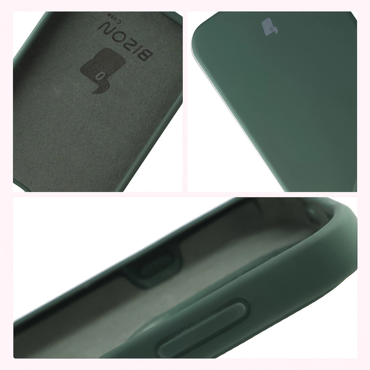 Konstrukcja etui Bizon Soft Case: zintegrowane osłony, podwyższone krawędzie i wyściółka z mikrofibry do OnePlus 15
