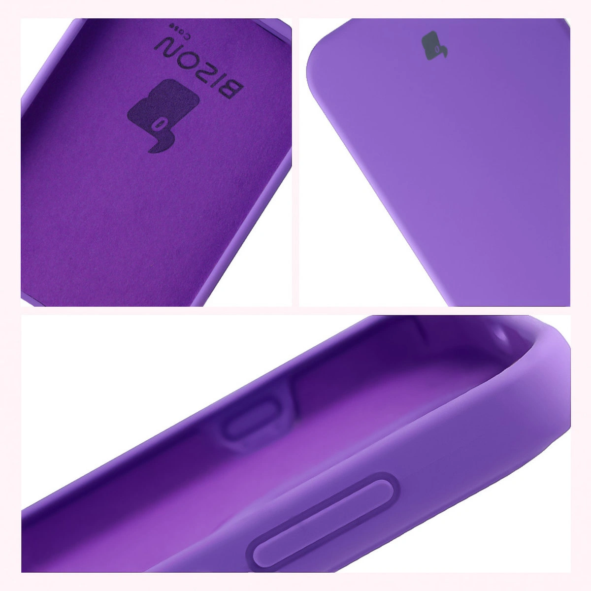 Konstrukcja etui Bizon Soft Case: zintegrowane osłony, podwyższone krawędzie i wyściółka z mikrofibry do OnePlus 15
