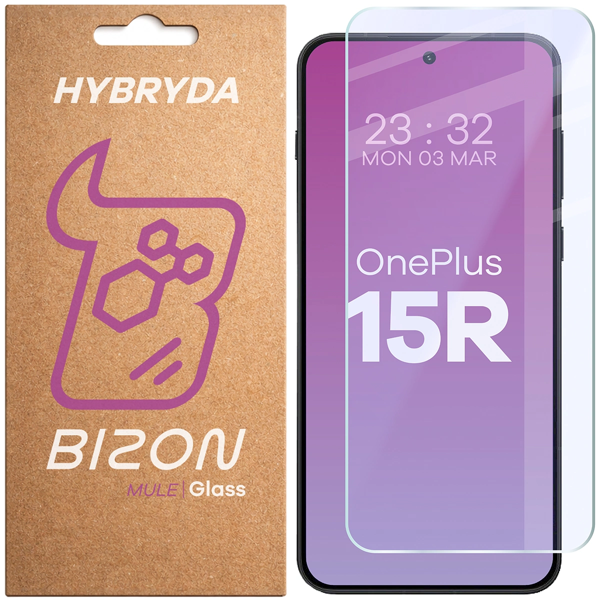 Szkło hybrydowe na ekran Bizon Hybrid Mule do OnePlus 15R