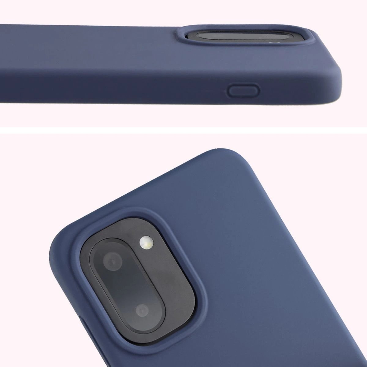 Zbliżenie na wycięcie na obiektywy w etui Bizon Soft Case do OnePlus 15R
