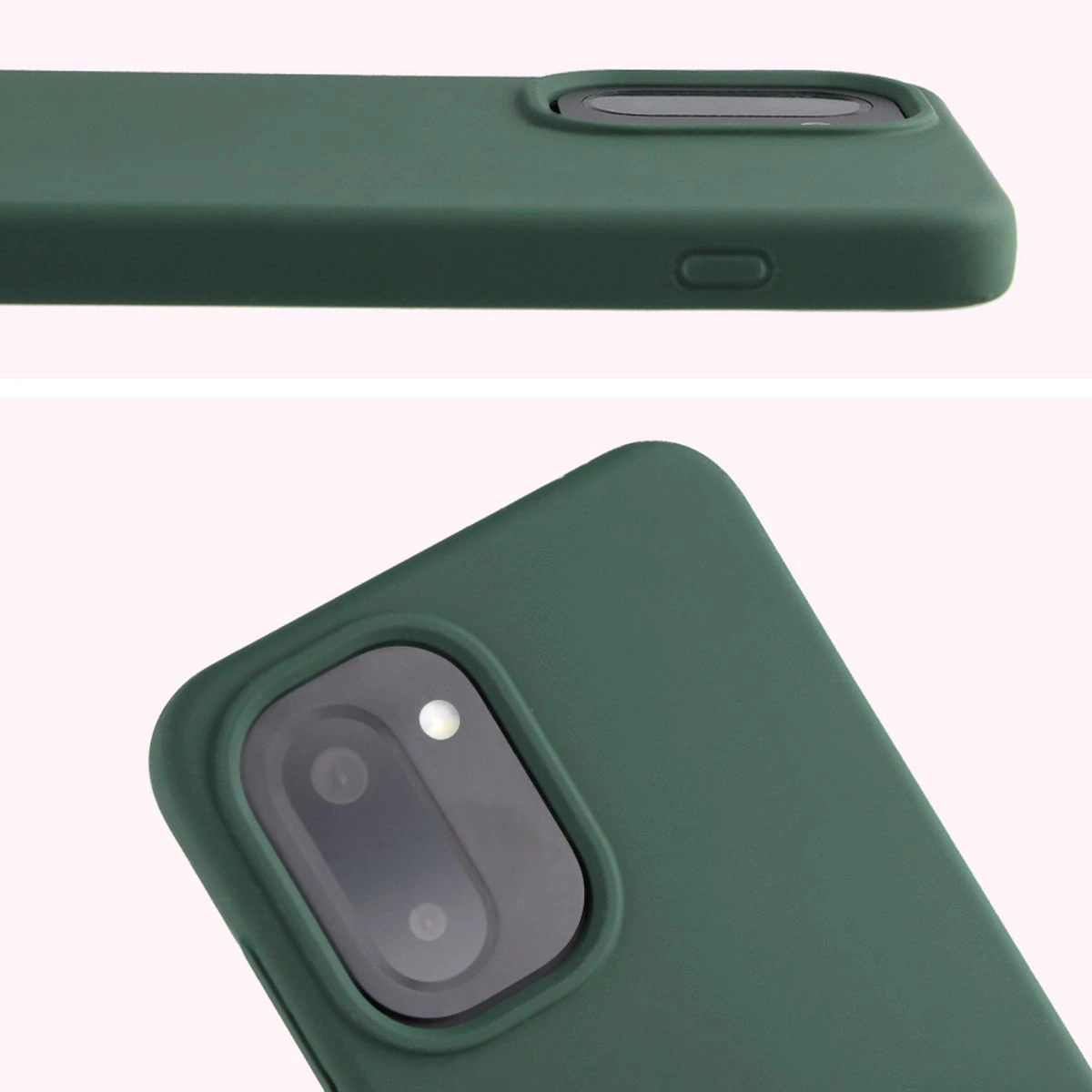 Zbliżenie na wycięcie na obiektywy w etui Bizon Soft Case do OnePlus 15R