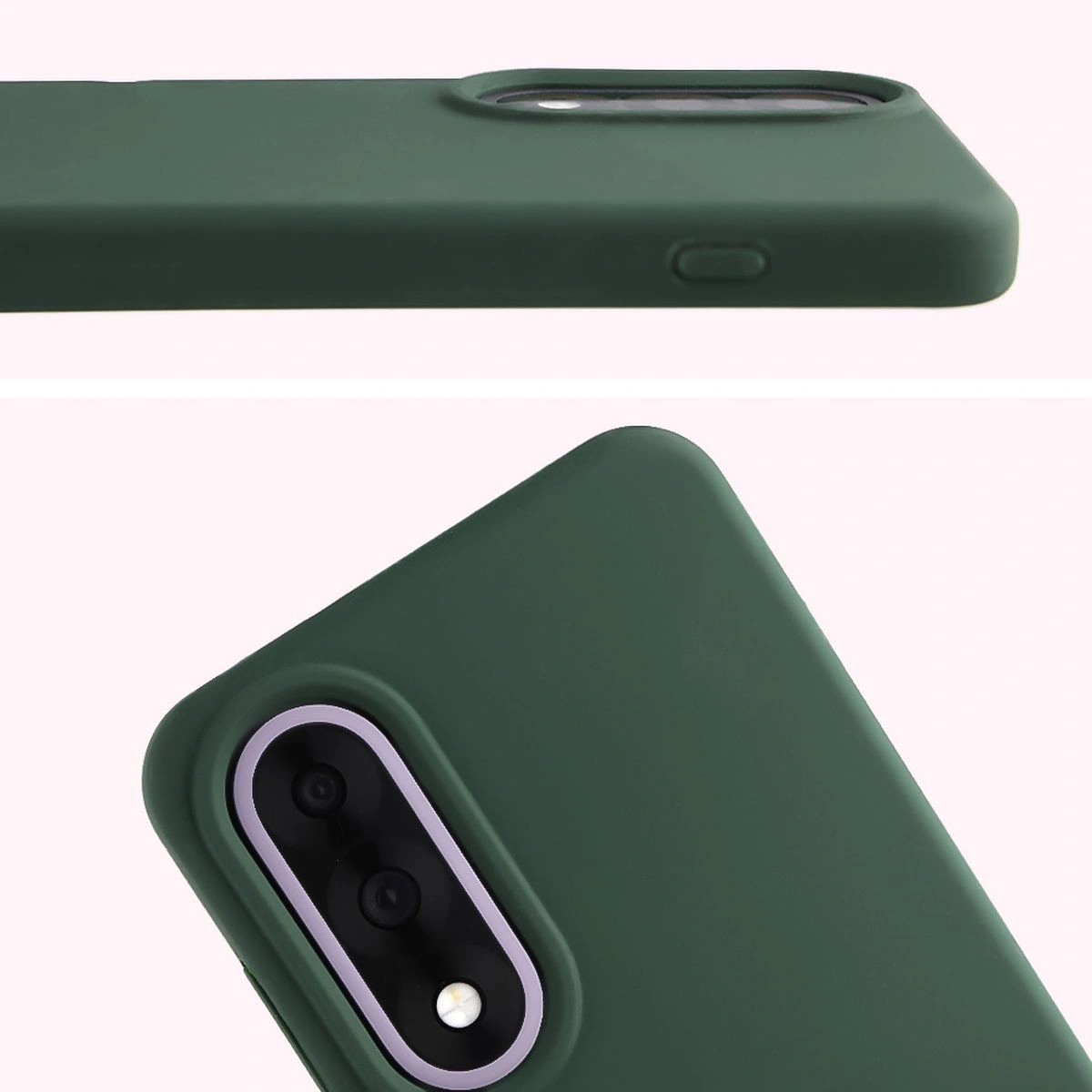 Zbliżenie na wycięcie na obiektywy w etui Bizon Soft Case do OnePlus Nord 5