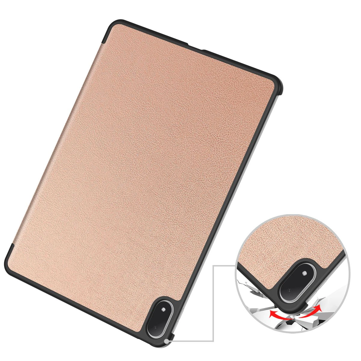 Wzmocnione narożniki i konstrukcja Bizon Case Tab Croc do OnePlus Pad 3 / OnePlus Pad 2 Pro / OPPO Pad 4 Pro